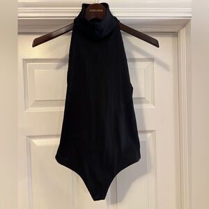 Black high neck bodysuit. Victoria’s Secret Sport. Size XS